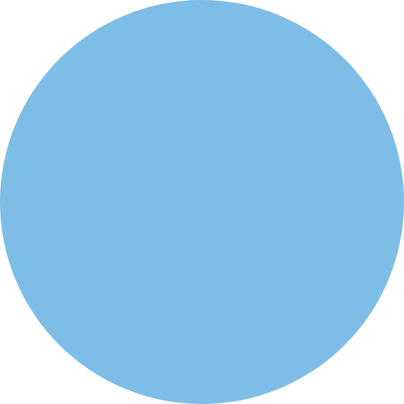 Sky blue circle